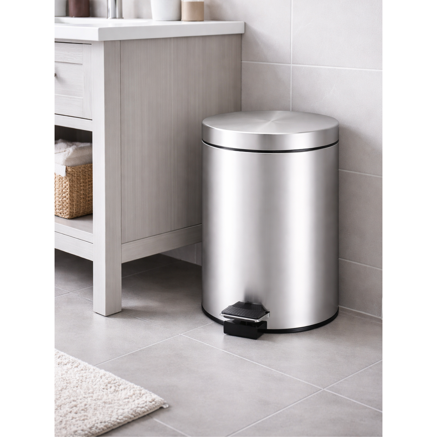 Basurero Con Pedal Y Cierre Suave 12L 3