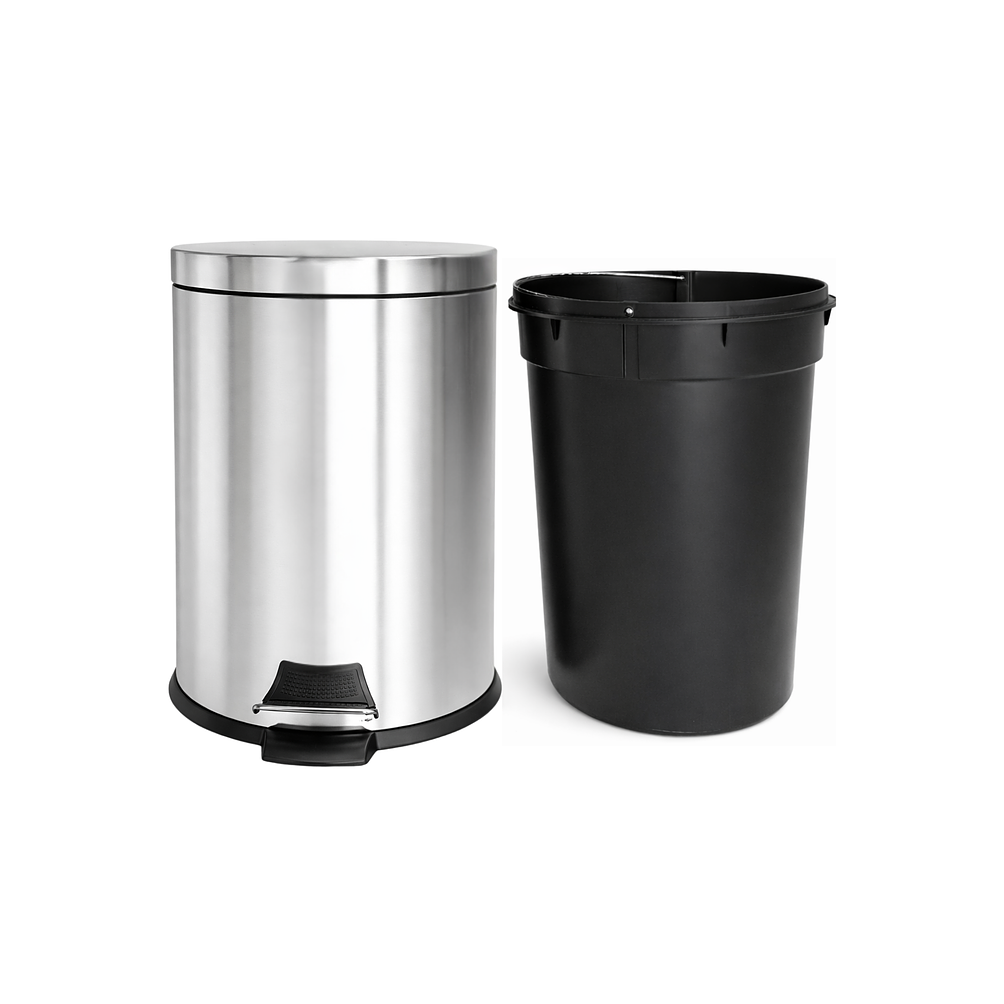 Basurero Con Pedal Y Cierre Suave 20L 4
