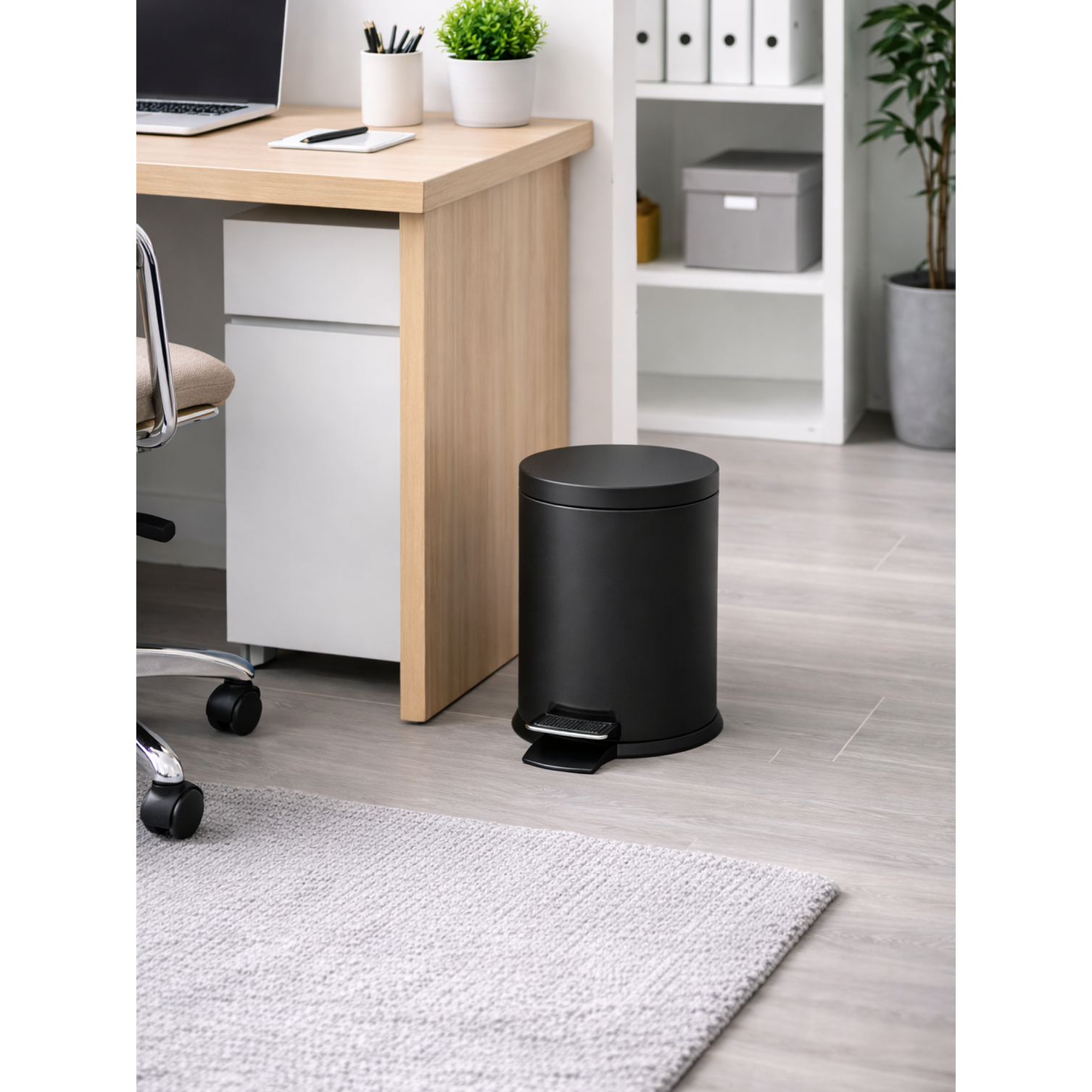 Basurero Con Pedal Y Cierre Suave 12L 10