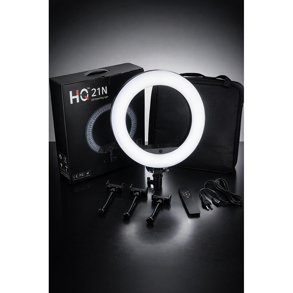 Aro de Luz LED Profesional 52 cm Con Trípode Ajustable 3