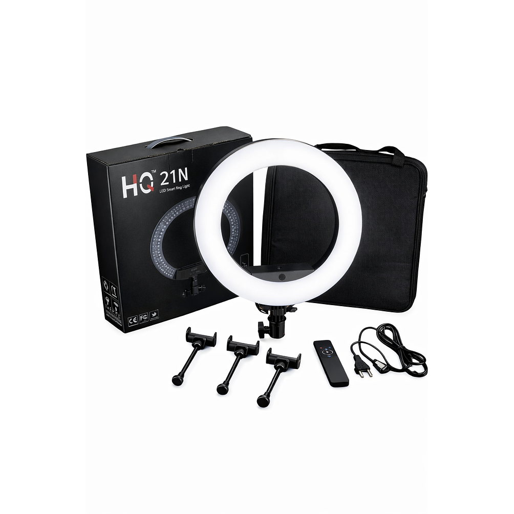 Aro de Luz LED Profesional 52 cm Con Trípode Ajustable 1