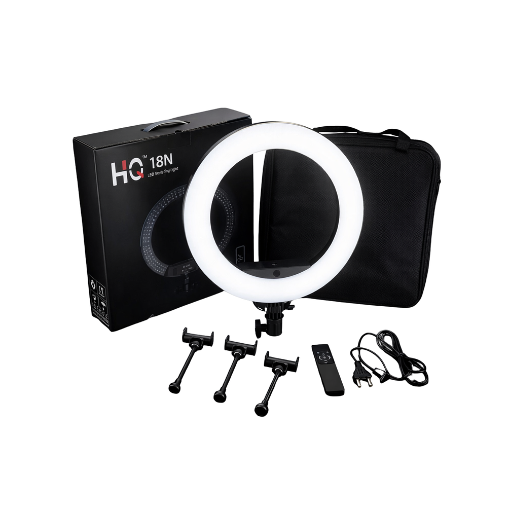 Aro de Luz LED Profesional 44 cm Con Trípode Ajustable 1