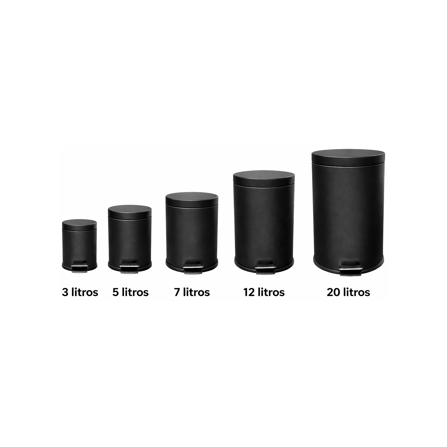 Basurero Con Pedal Y Cierre Suave 5L 14