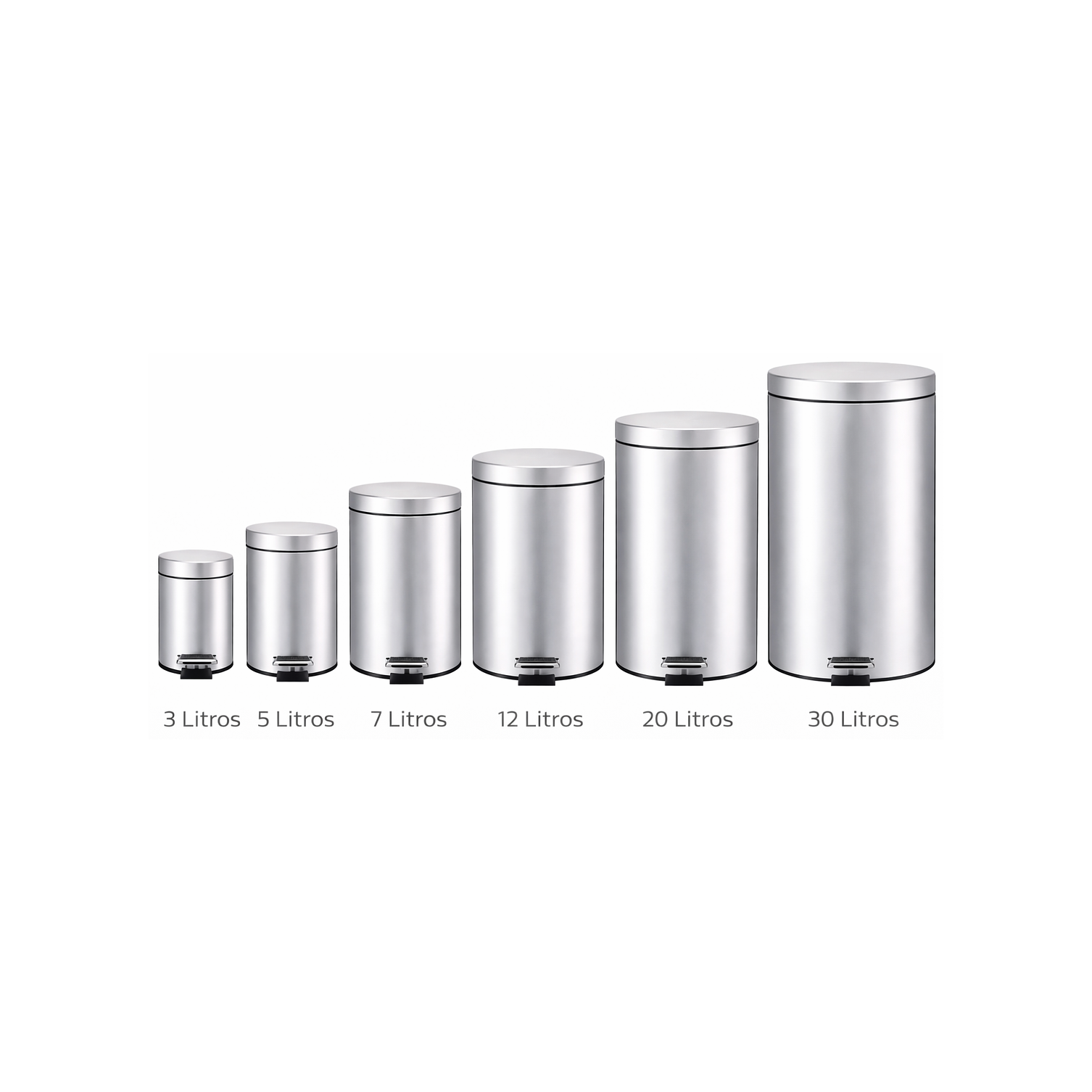 Basurero Con Pedal Y Cierre Suave 12L 7