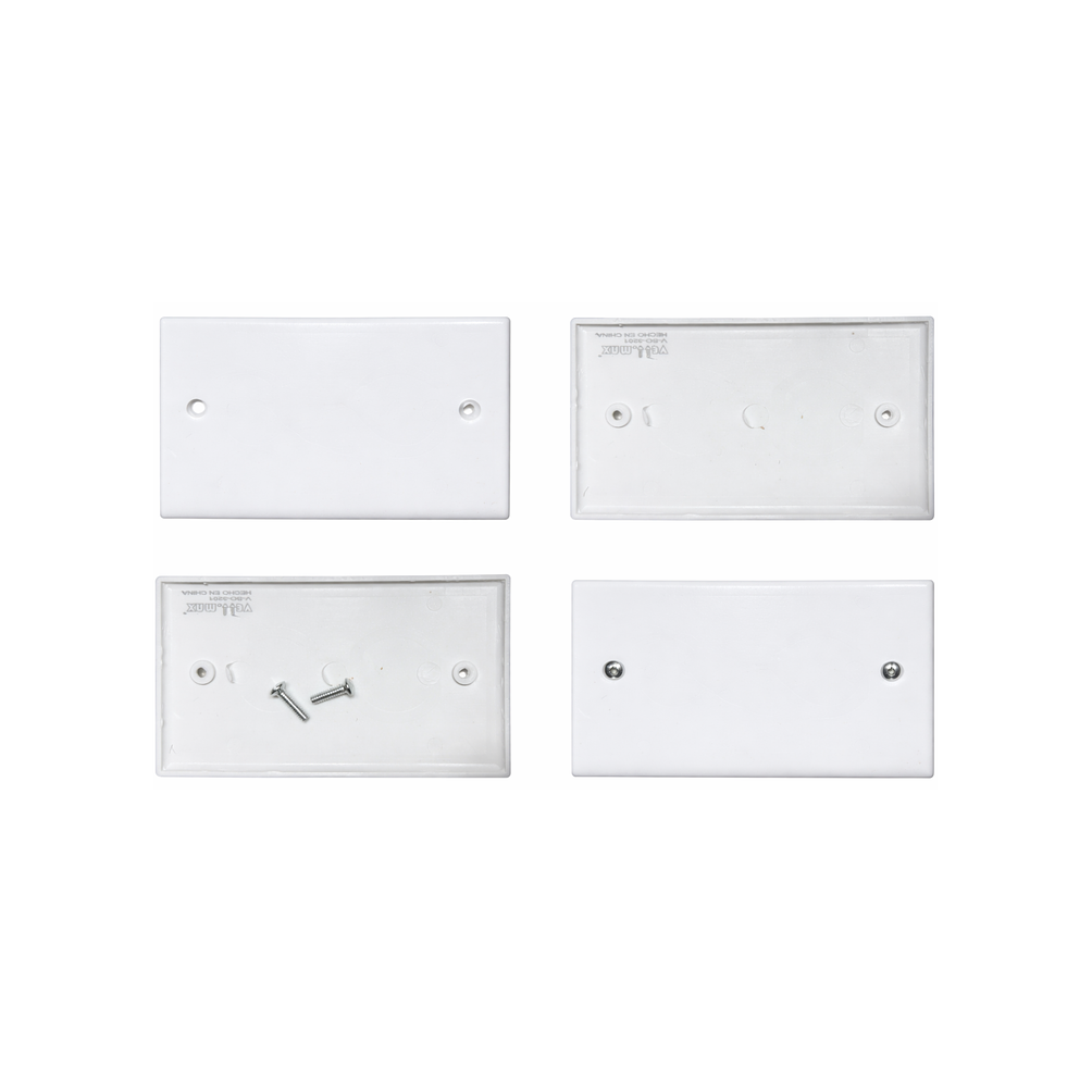 Tapa Ciega PVC Blanca 6