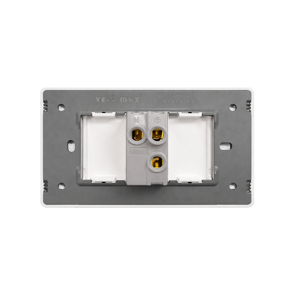 Enchufe Simple 16A Blanco 2