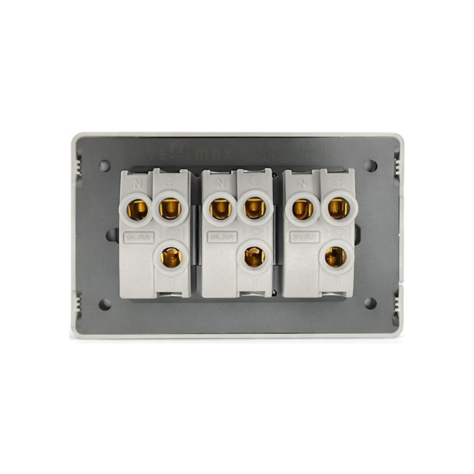 Enchufe Triple 10A Blanco 2