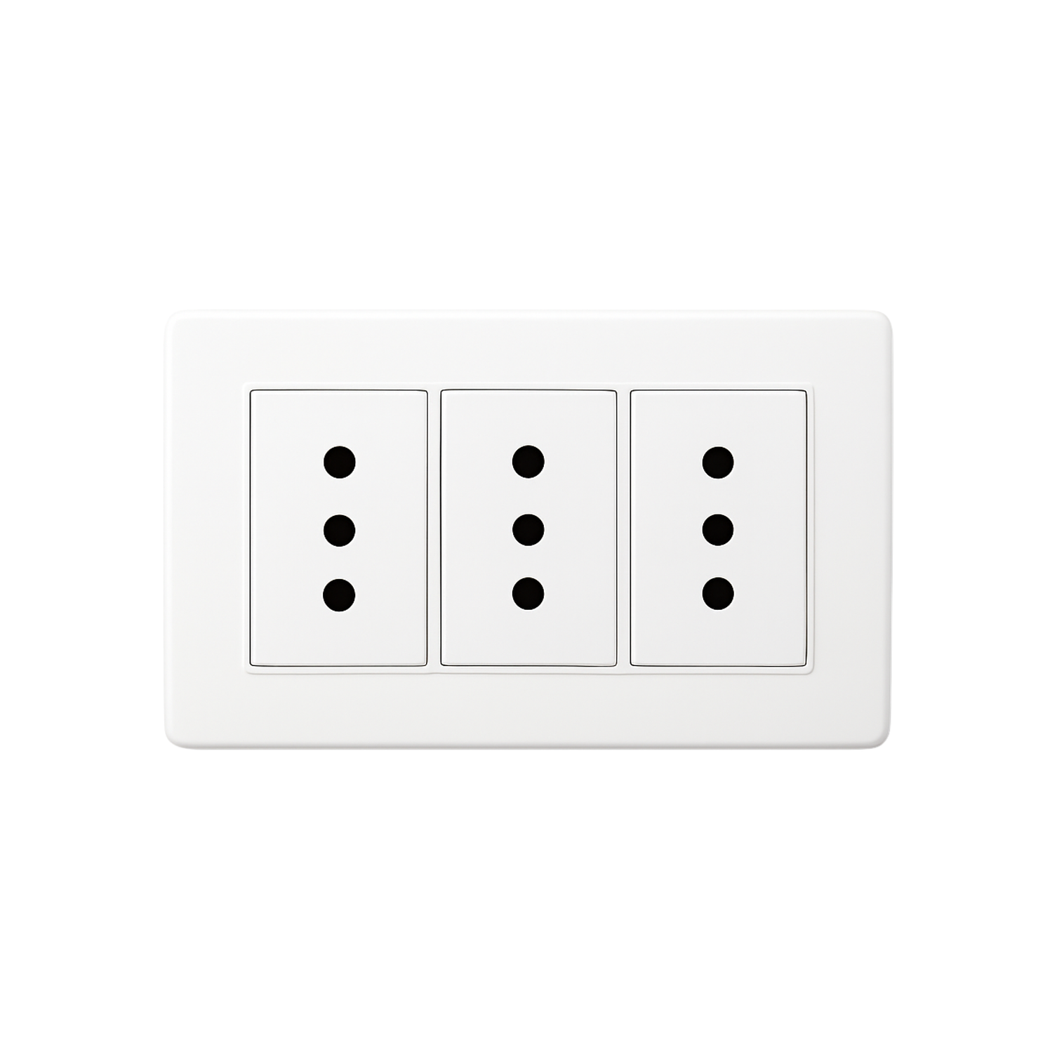 Enchufe Triple 10A Blanco 1