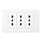 Enchufe Triple 16A Blanco - Miniatura 1