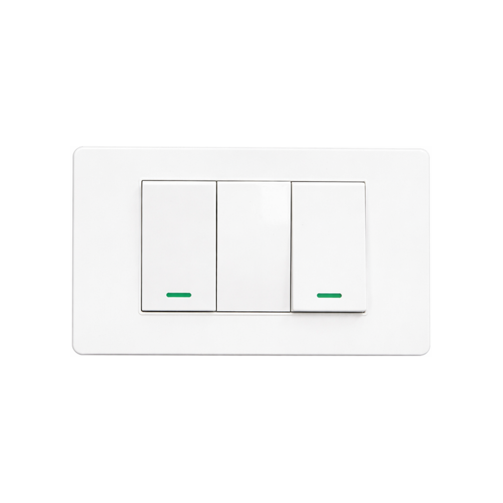 Interruptor Doble 16A 9/15 Blanco 1