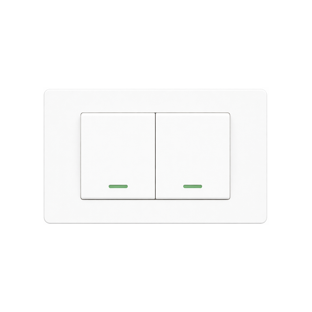 Interruptor Doble 16A 9/15 Teclon Blanco 1