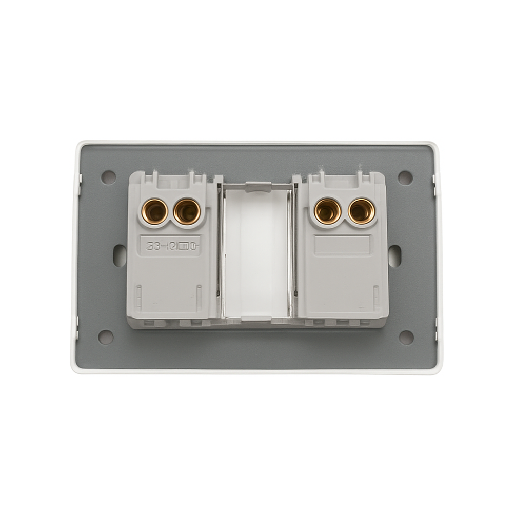 Interruptor Doble 16A 9/15 Teclon Blanco 2