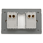 Interruptor Doble 16A 9/15 Teclon Blanco - Miniatura 2