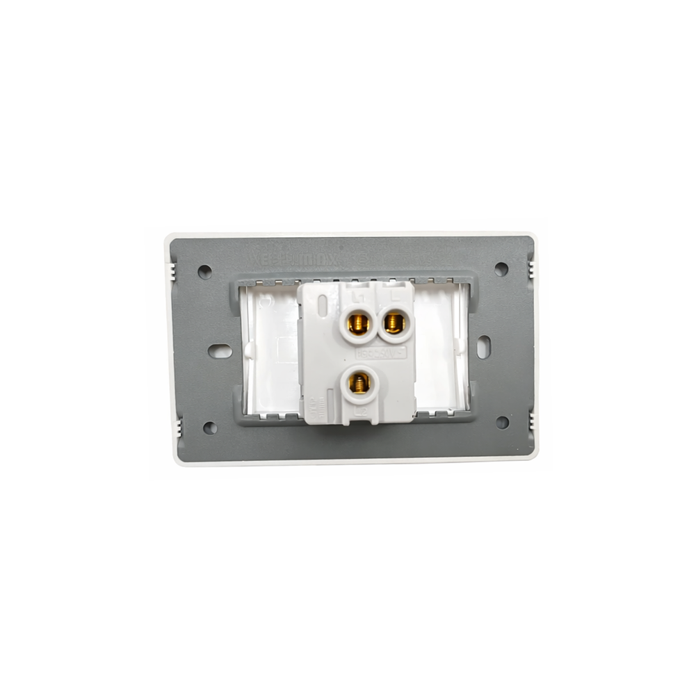 Interruptor Simple 16A 9/24 Teclon Blanco 2