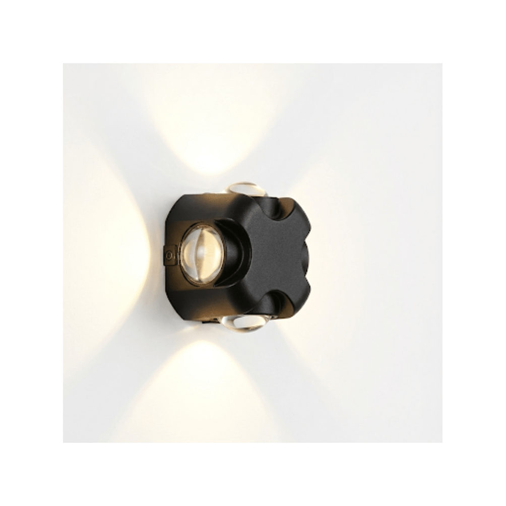  Aplique De Pared Negro 4W 3000K 2