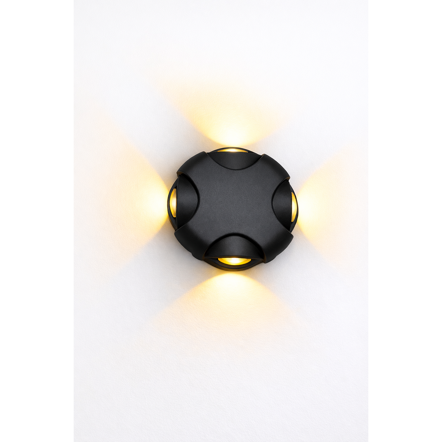  Aplique De Pared Negro 4W 3000K 1