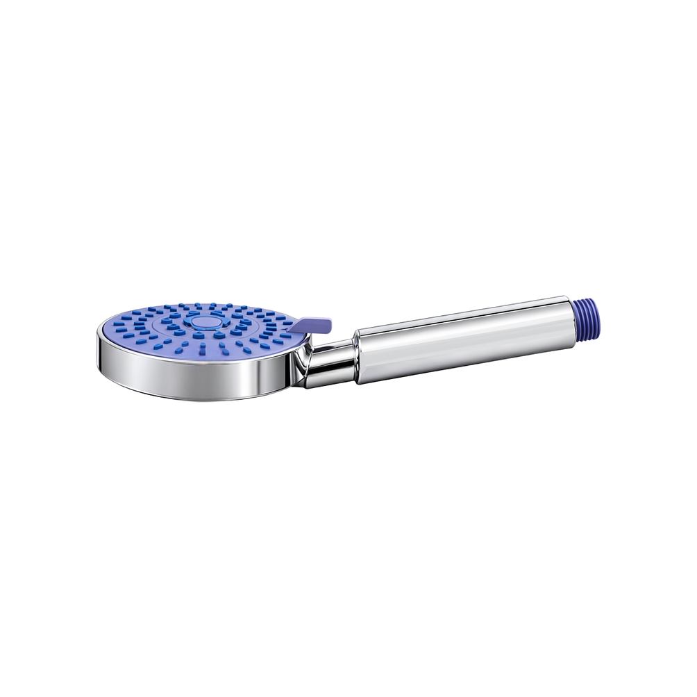 Cabezal Ducha Presión Ajustable Cromada Lila 3