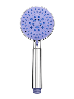 Cabezal Ducha Presión Ajustable Cromada Lila