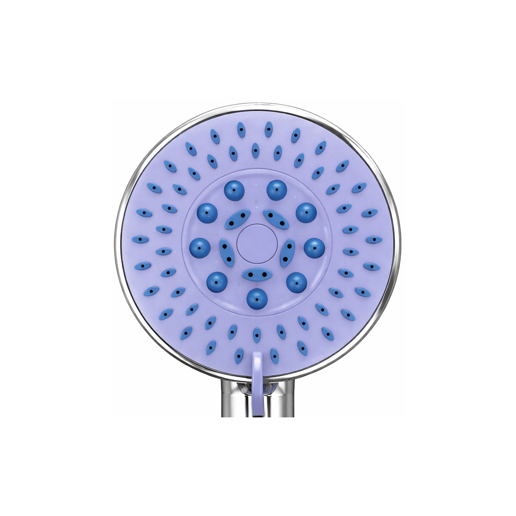 Cabezal Ducha Presión Ajustable Cromada Lila 5