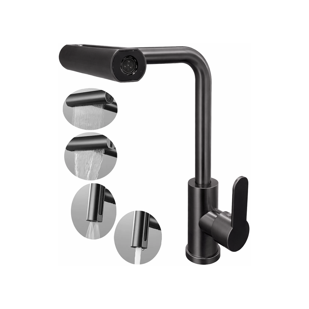  Llave Monomando Para Lavaplatos 4 En 1 Giro 360° 1