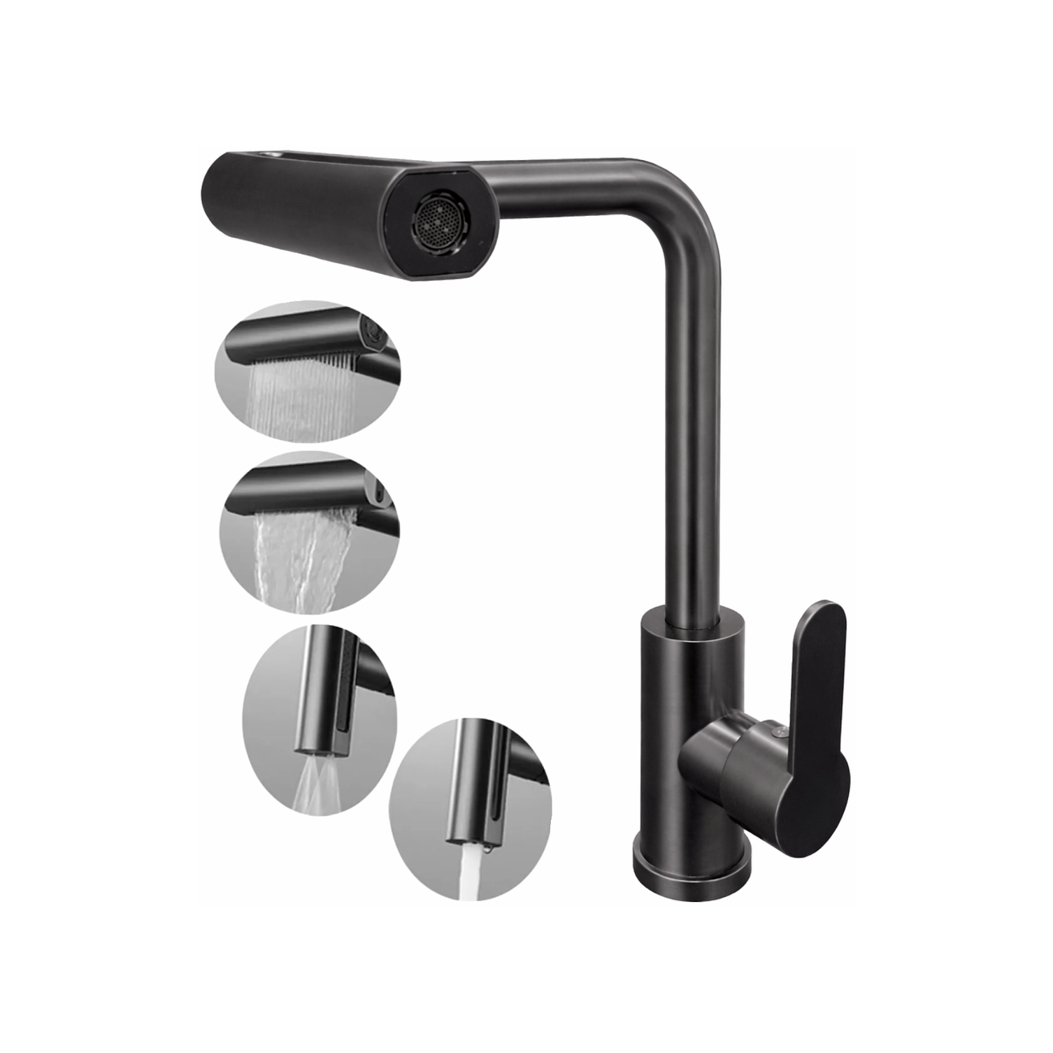  Llave Monomando Para Lavaplatos 4 En 1 Giro 360° 1