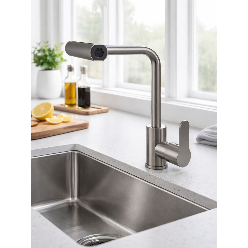  Llave Monomando Para Lavaplatos 4 En 1 Giro 360° 2