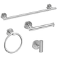 Set De 4 Accesorios De Baño Acero Inoxidable - Miniatura 1