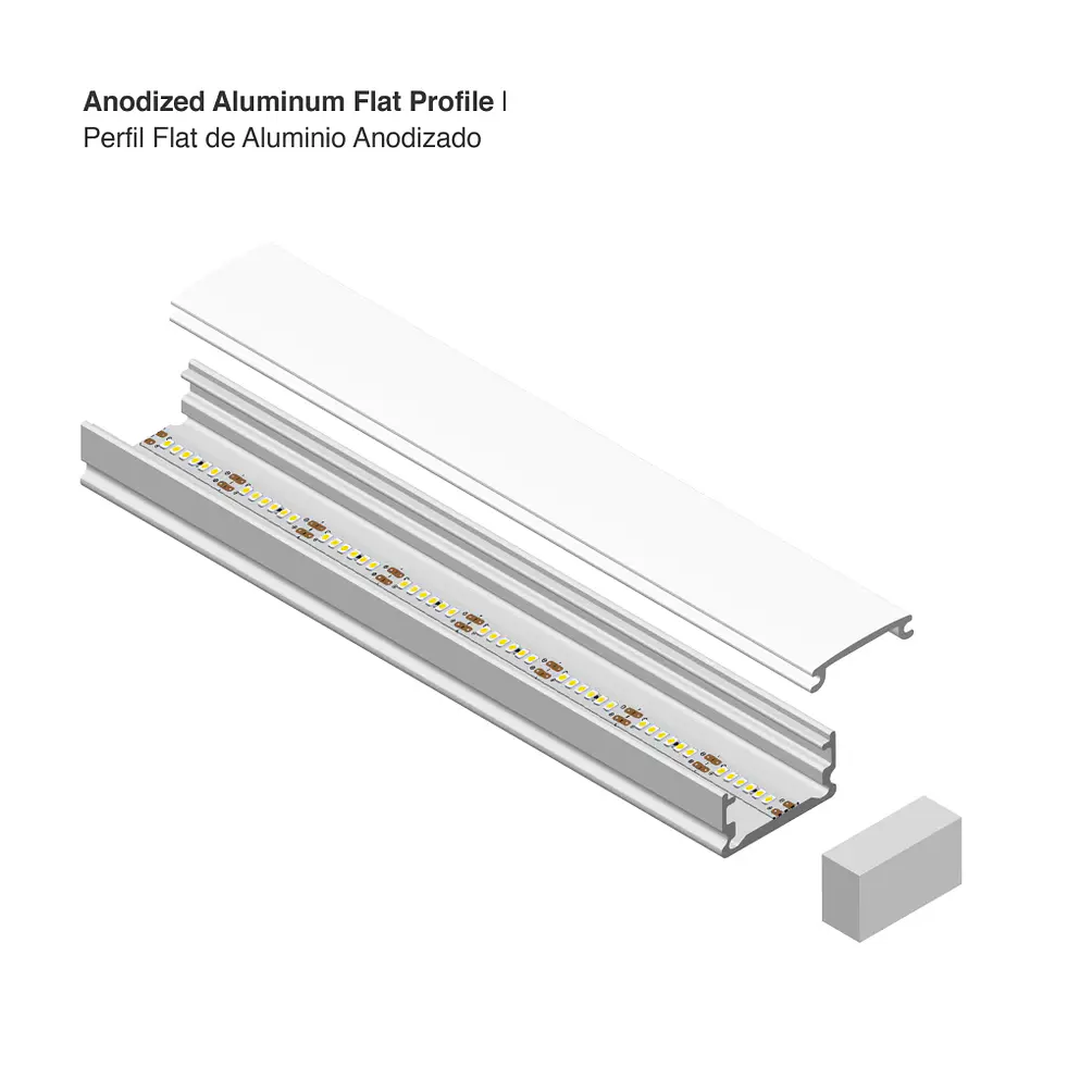 Perfil De Aluminio Para Cinta Led 16CM x 3M 3
