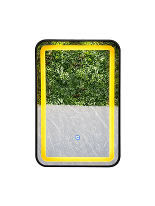  Espejo Led Black Rectangular 40x60cm