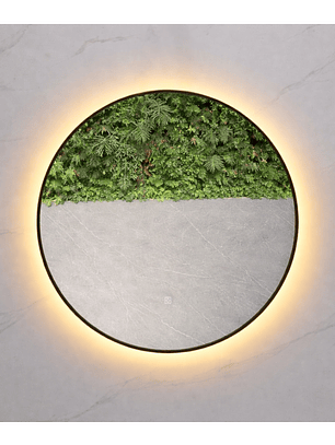  Espejo LED Redondo L02 Black 70 cm 