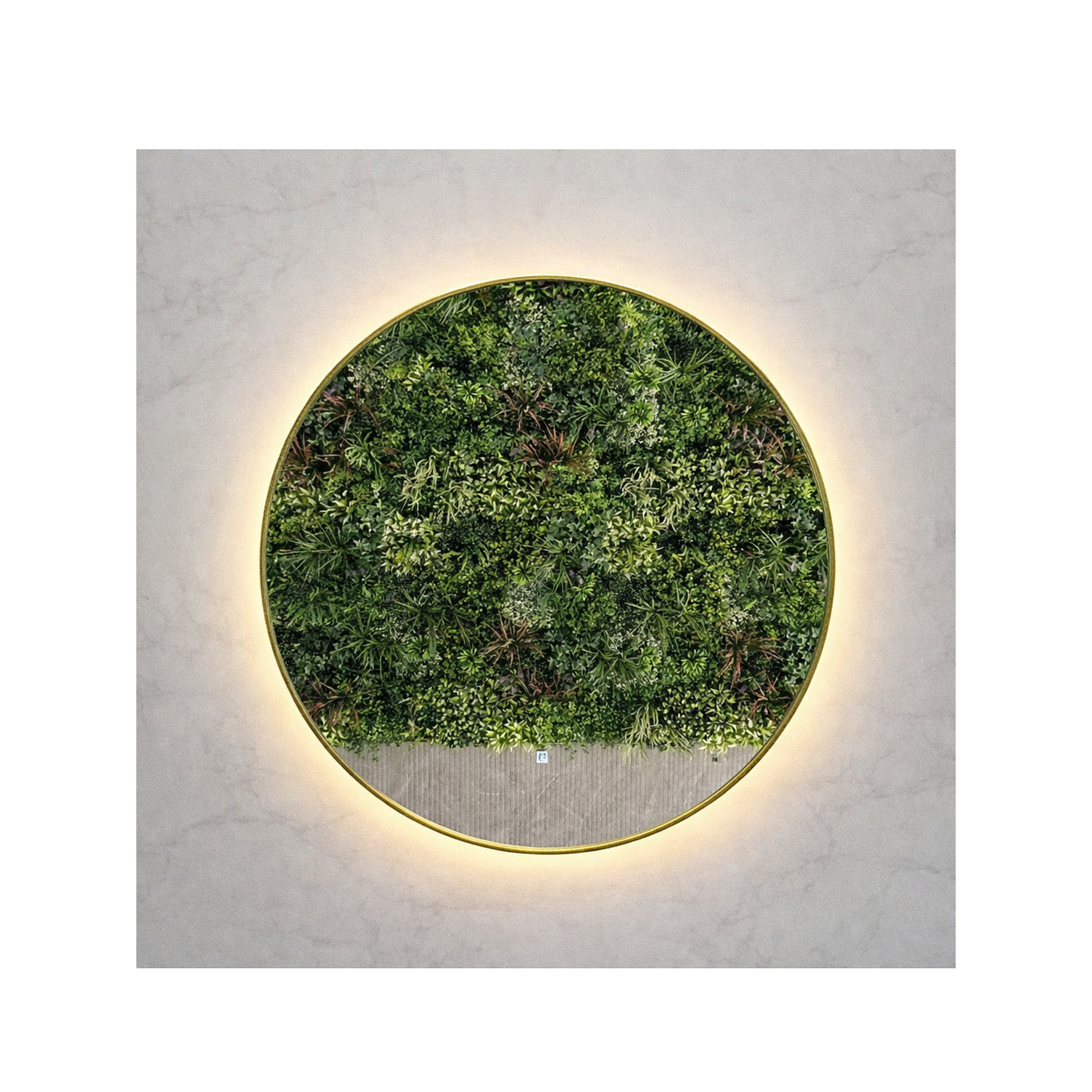 Espejo LED Redondo L02 Golden 70 cm  3