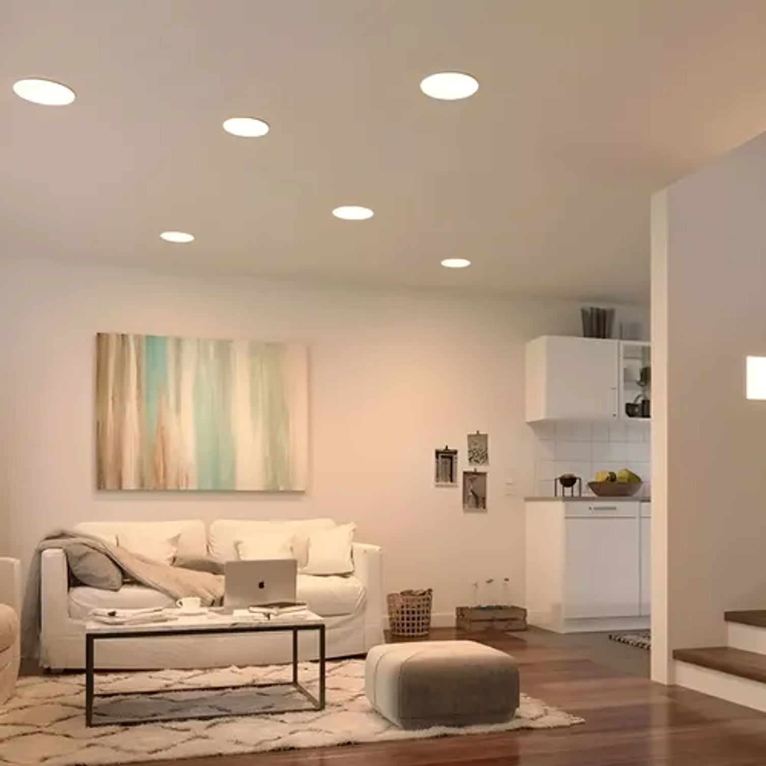 Panel Led Embutido Redondo 24W 3000K 2