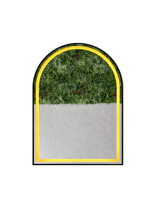  Espejo LED Arco L06 Black 50x70 cm 