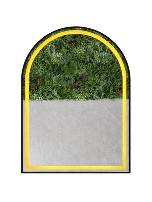 Espejo LED Arco L06 Black 70x90 cm 