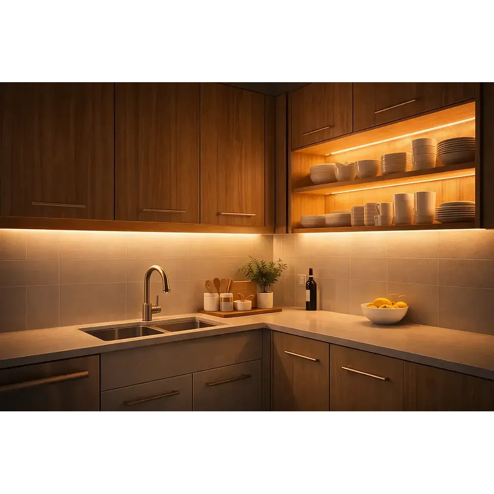 Cinta LED COB Neón 5 Metros 12V Luz Cálida 3000K 2