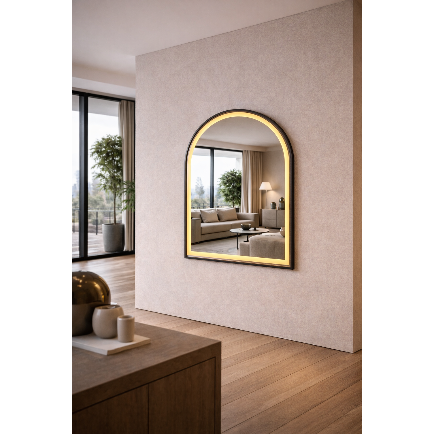  Espejo LED Arco L06 Black 50x70 cm  5