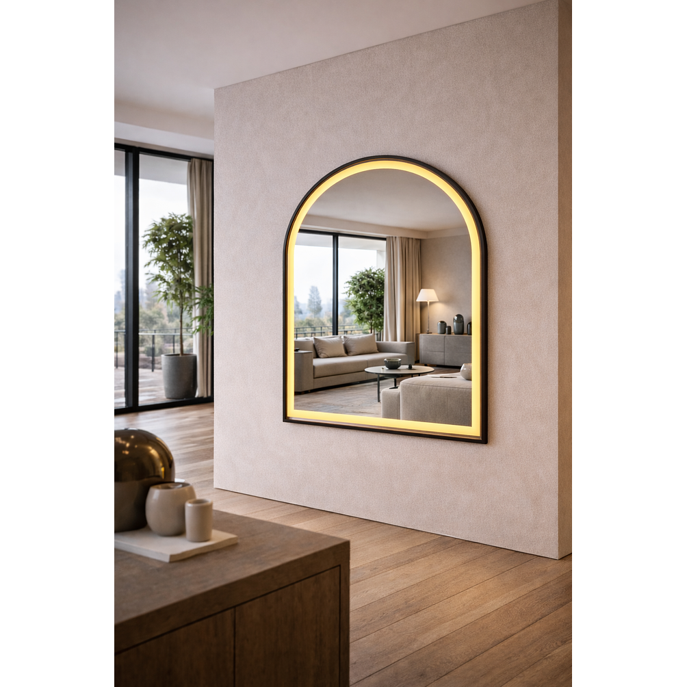 Espejo LED Arco L06 Black 70x90 cm  5