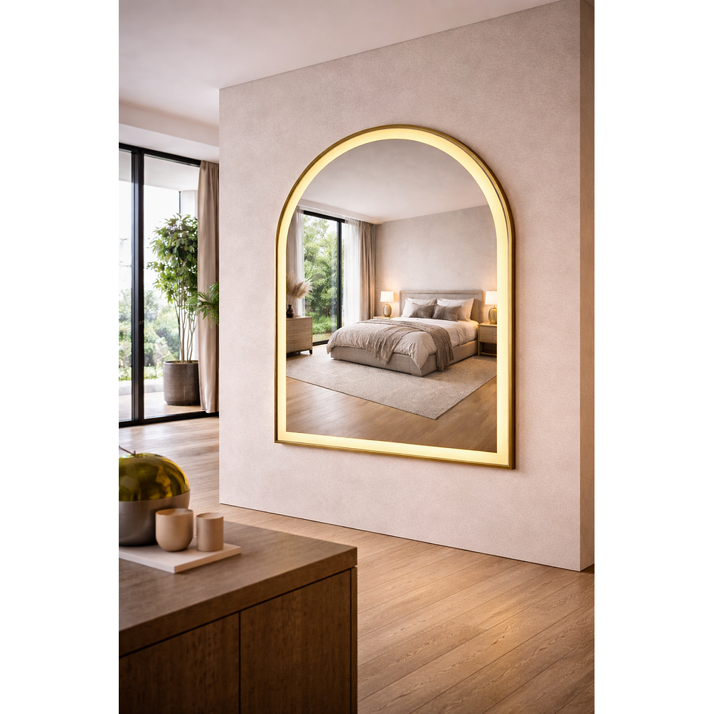 Espejo LED Arco L06 Golden 70x90 cm  5