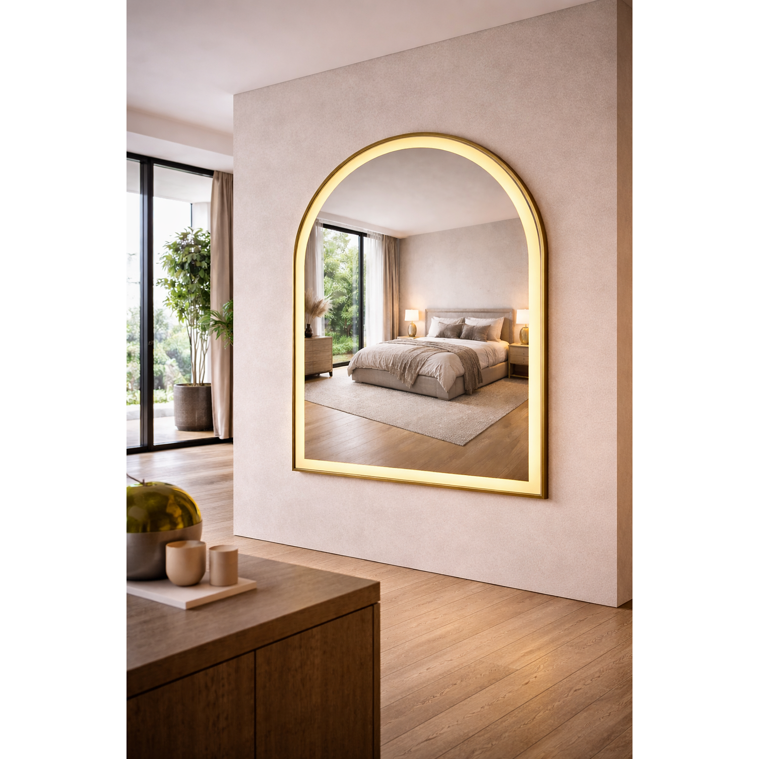 Espejo LED Arco L06 Golden 70x90 cm  5
