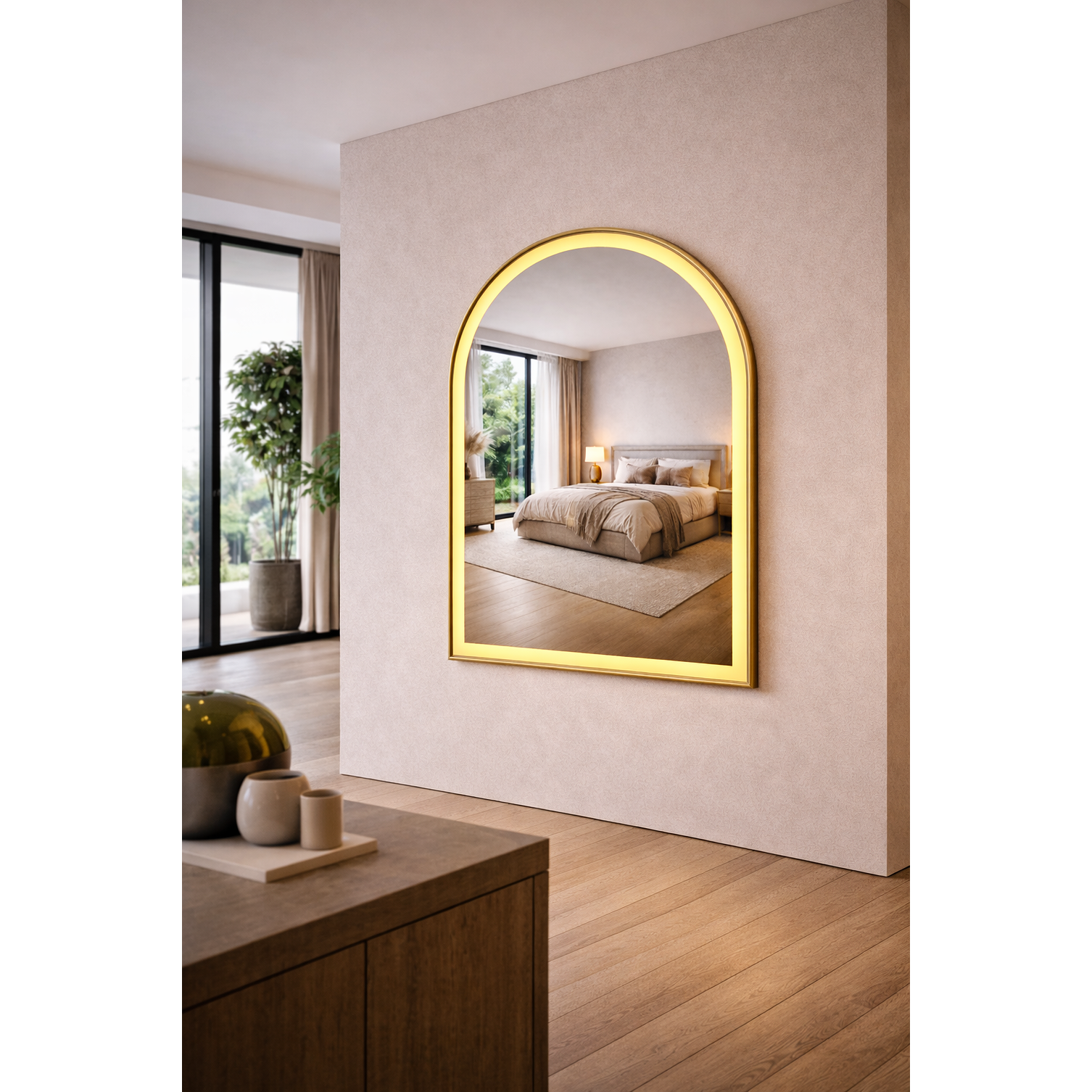  Espejo LED Arco L06 Golden 50x70 cm  5