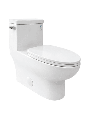 Sanitario One Piece A Piso 30 cm 6 Litros Blanco Right