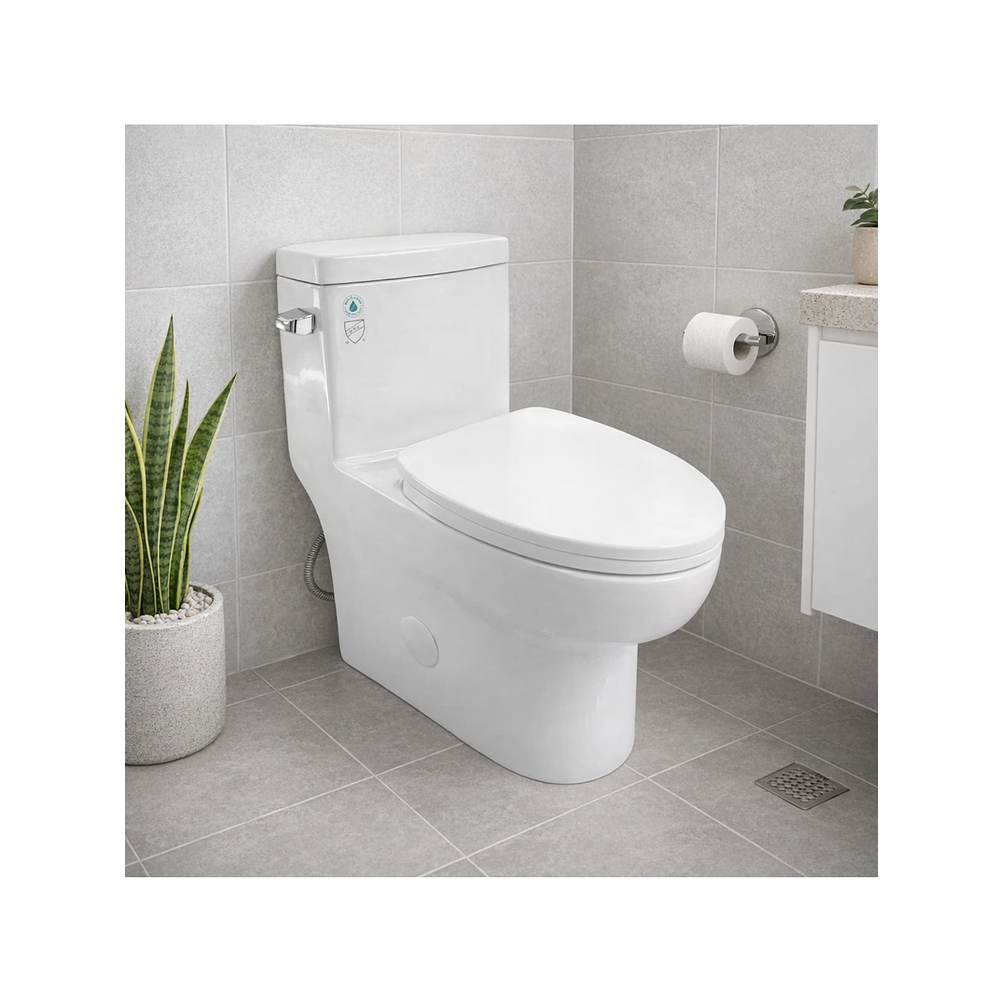 Sanitario One Piece A Piso 30 cm 6 Litros Blanco Right 15