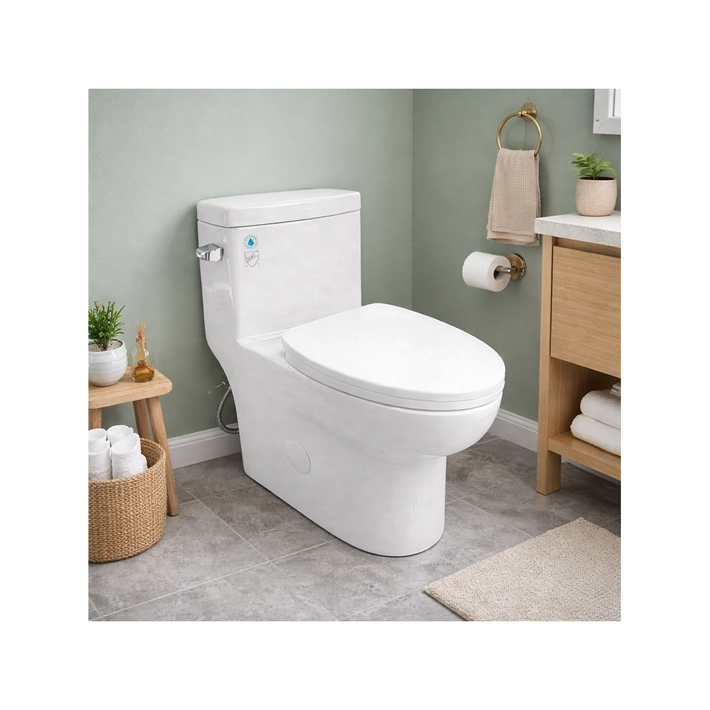 Sanitario One Piece A Piso 30 cm 6 Litros Blanco Right 2