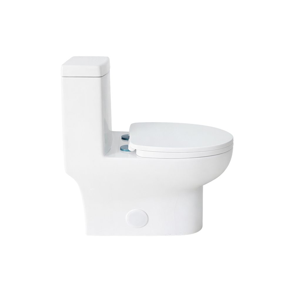 Sanitario One Piece A Piso 30 cm 6 Litros Blanco Left 11