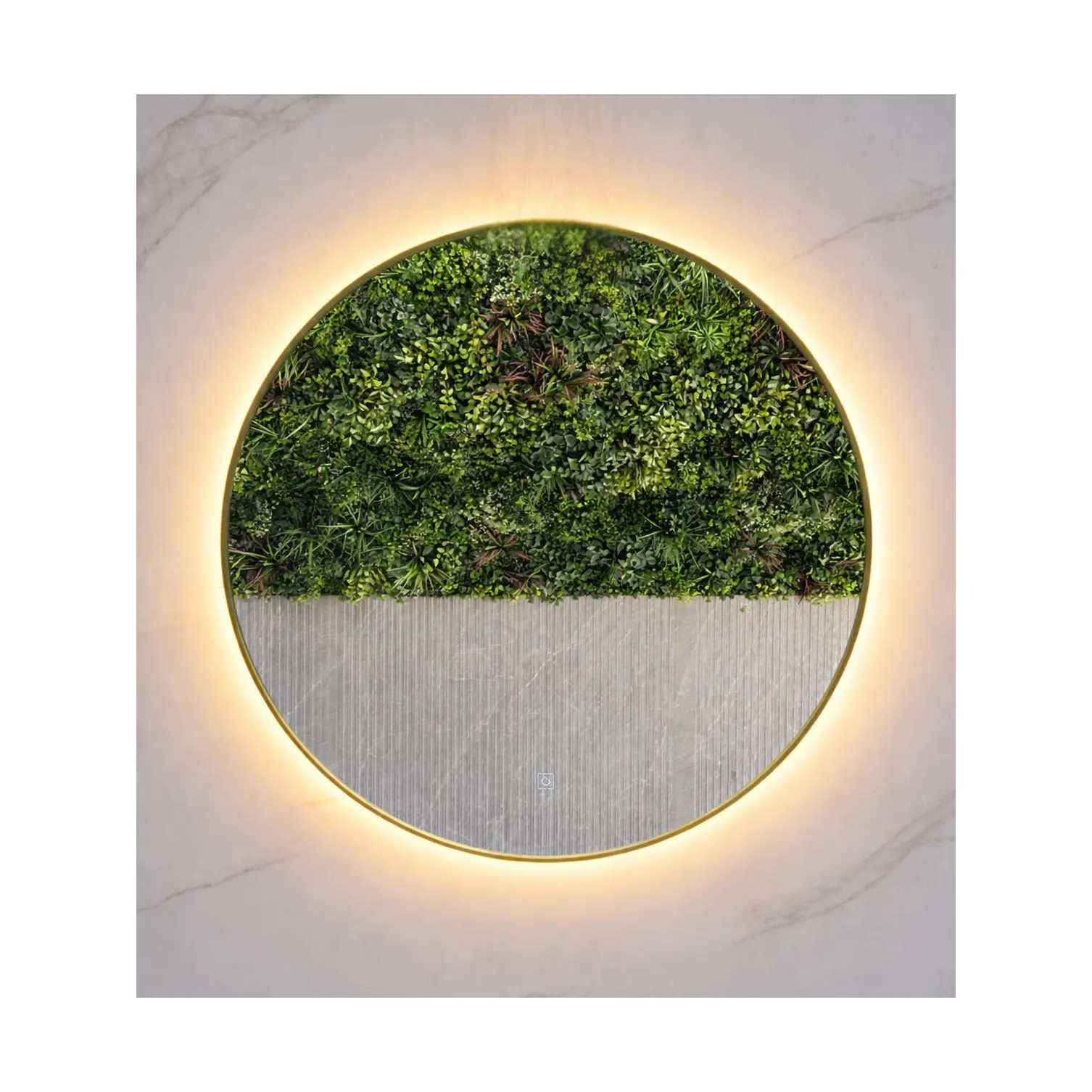 Espejo LED Redondo L02 Golden 70 cm  1