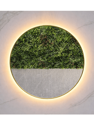 Espejo LED Redondo L02 Golden 70 cm 