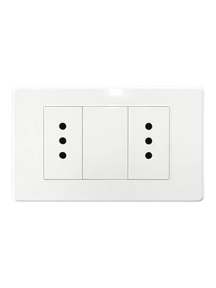  Enchufe Doble 10A Blanco