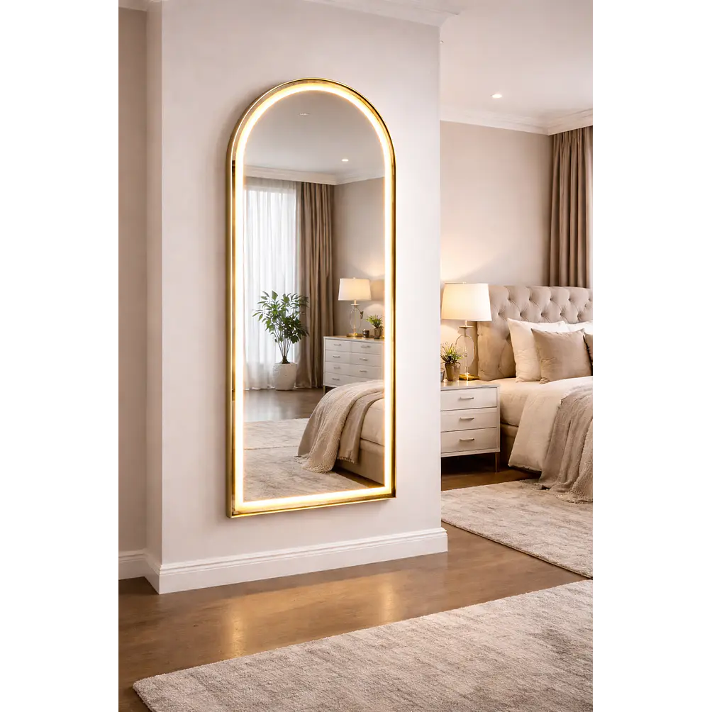 Espejo Cuerpo Entero LED Arco L06 Golden 70x150 cm 5