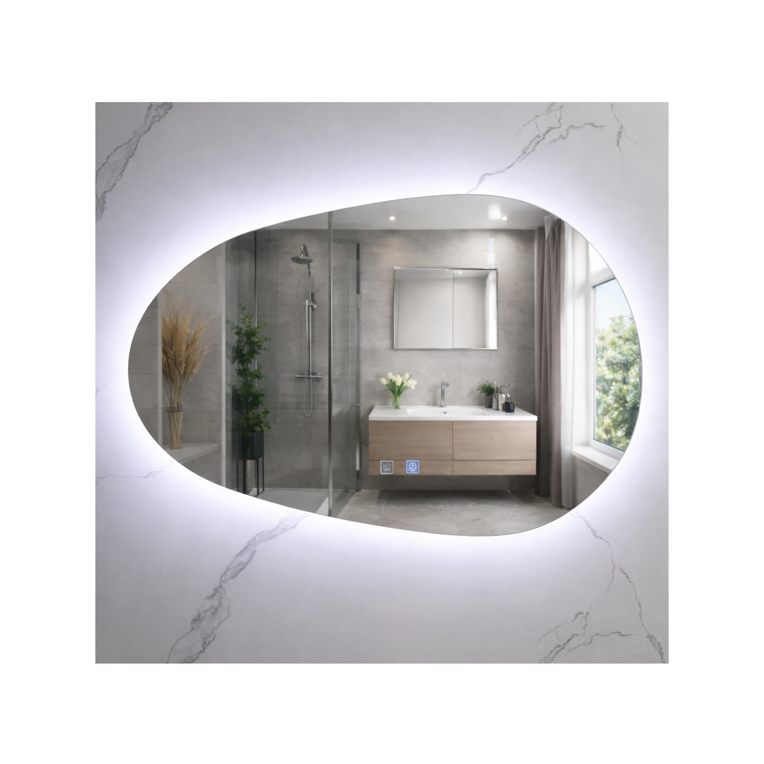  Espejo Led Para Baño 90X60CM 2