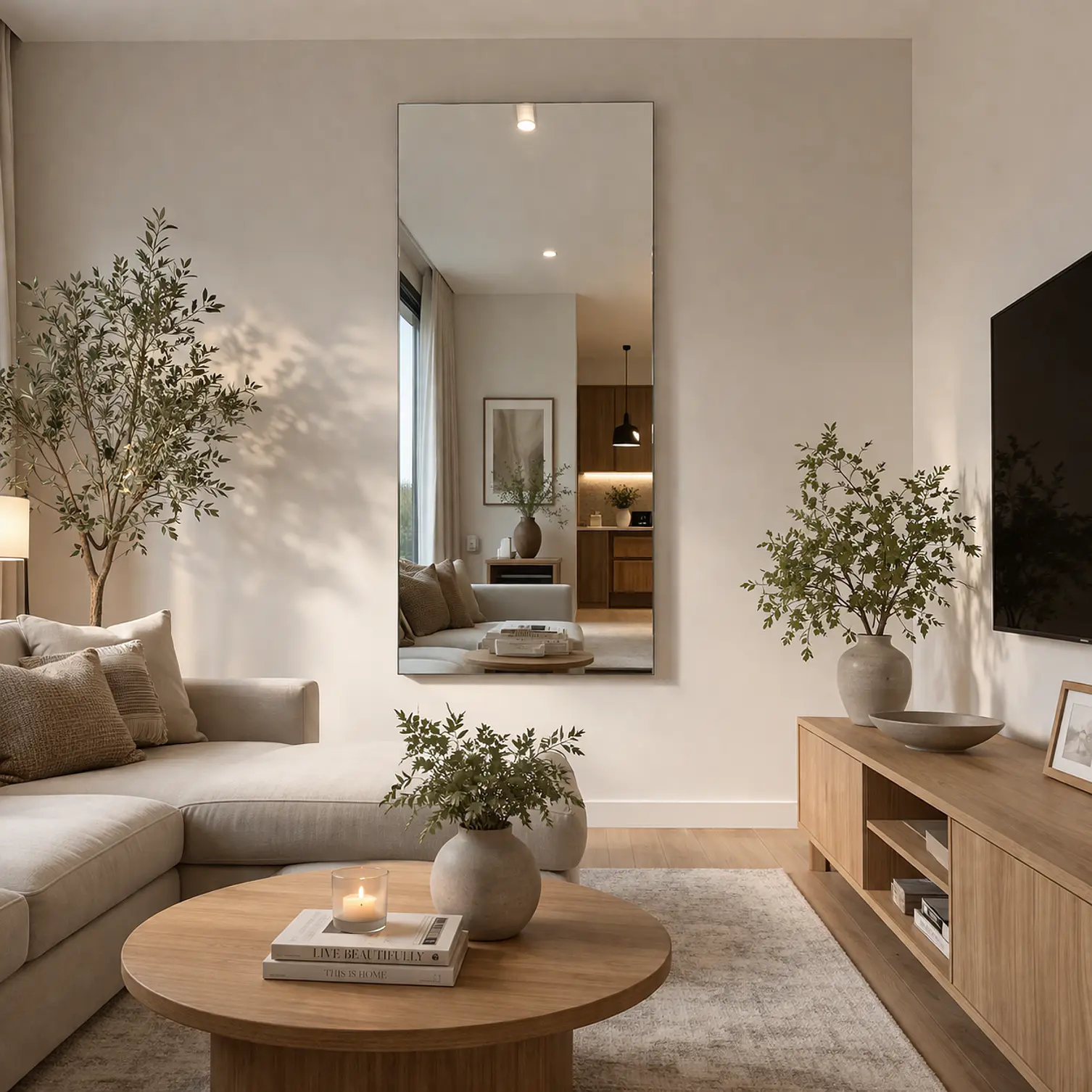 Espejo Biselado L15 Sin Marco 120x60 cm 2